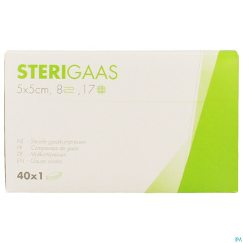 Sterigaas cp ster 8c  5,0x 5,0cm 40x1