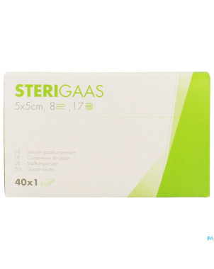 Sterigaas cp ster 8c  5,0x 5,0cm 40x1