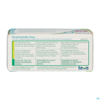 Bicalutamide teva comp pell 56 x 50 mg