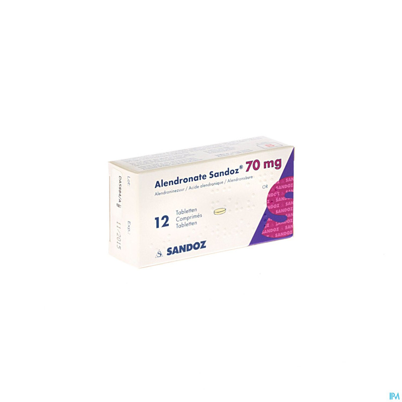 Alendronate sandoz comp 12 x 70 mg