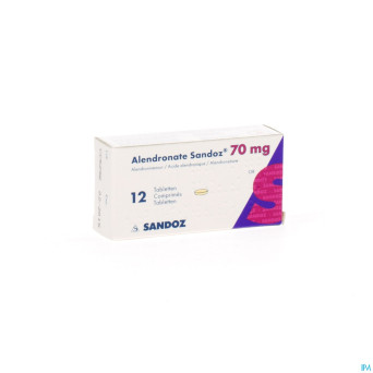 Alendronate sandoz comp 12 x 70 mg