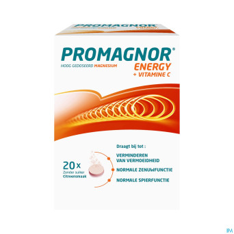 Promagnor energy + vit c comp efferv. 2x10