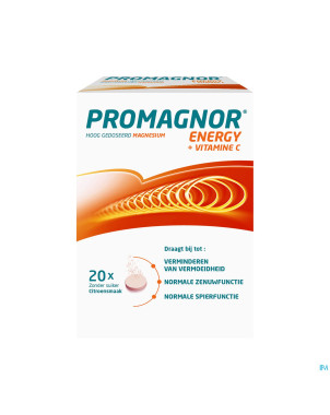 Promagnor energy + vit c comp efferv. 2x10