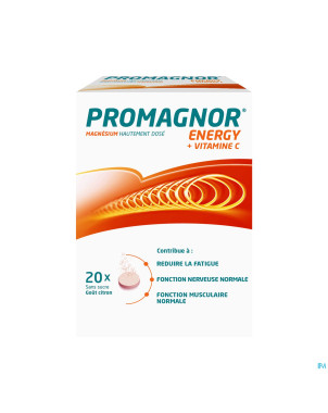 Promagnor energy + vit c comp efferv. 2x10