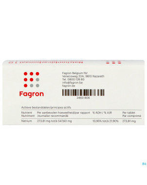 Bicarbonate sodium 1g ud tabl 50 fag