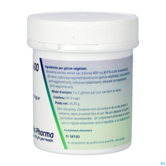 Boswellia extrait 400mg    caps  60    deba