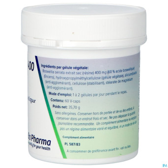 Boswellia extrait 400mg    caps  60    deba