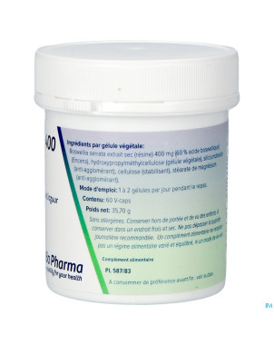 Boswellia extrait 400mg    caps  60    deba