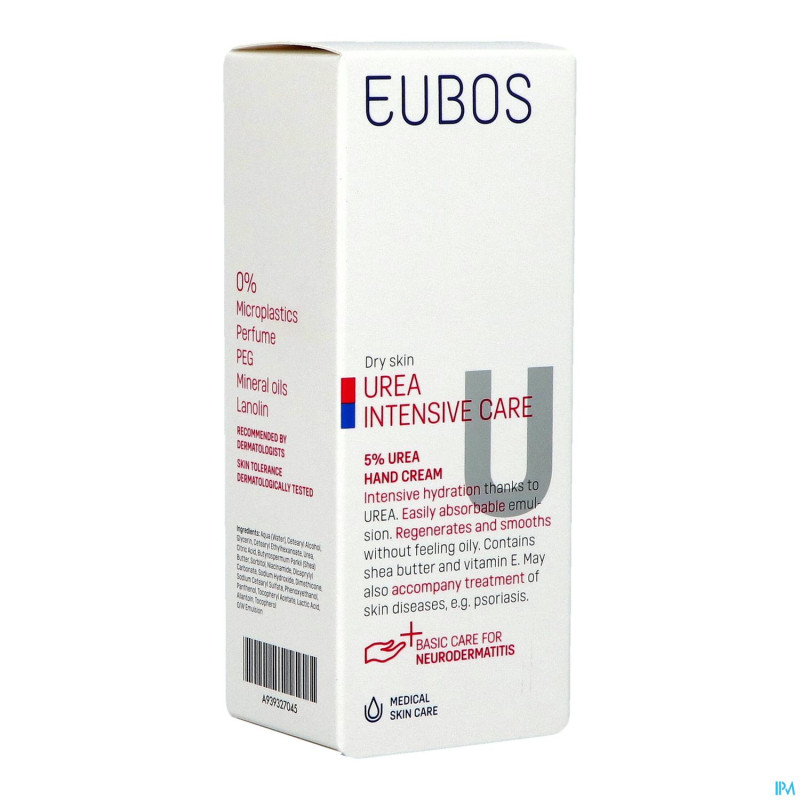 Eubos creme mains uree 5% tube 75ml