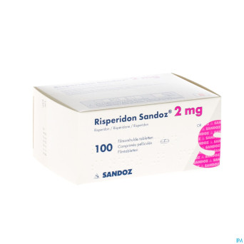 Risperidon sandoz comp pell 100 x 2 mg