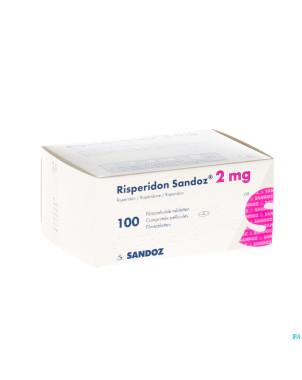 Risperidon sandoz comp pell 100 x 2 mg