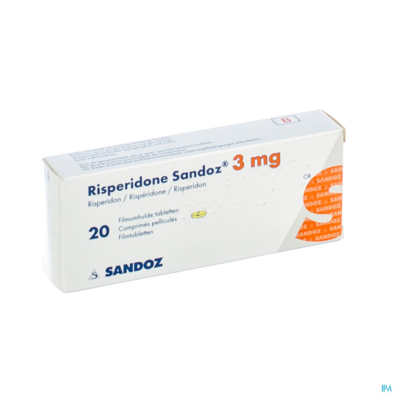 Risperidon sandoz comp pell  20 x 3 mg