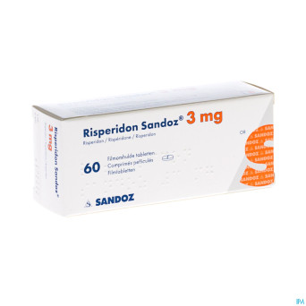 Risperidon sandoz comp pell  60 x 3 mg