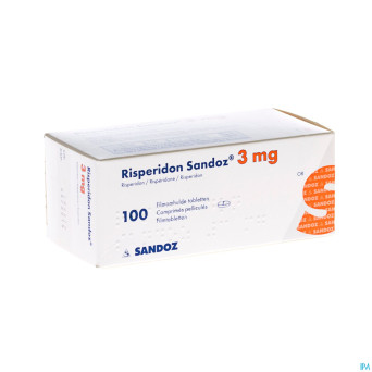 Risperidon sandoz comp pell 100 x 3 mg