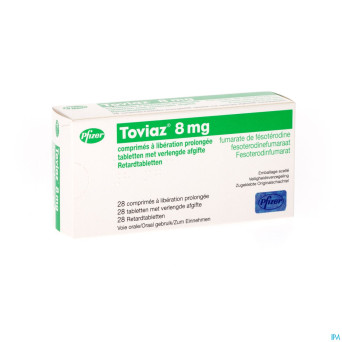 Toviaz 8 mg comp liberation prolong 28 x 8 mg