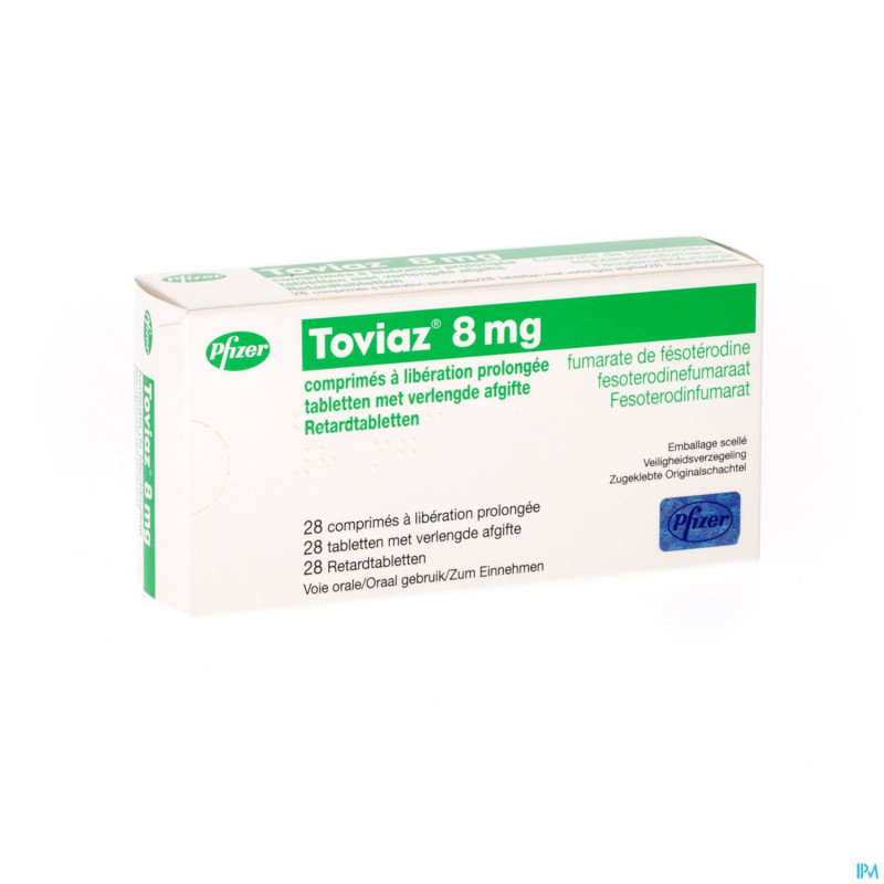 Toviaz 8 mg comp liberation prolong 28 x 8 mg