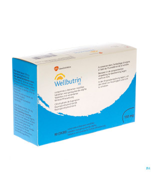 Wellbutrin xr 150 mg tabs 90 x 150 mg