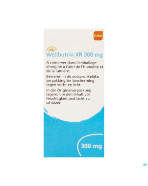 Wellbutrin xr 300 mg tabs 90 x 300 mg
