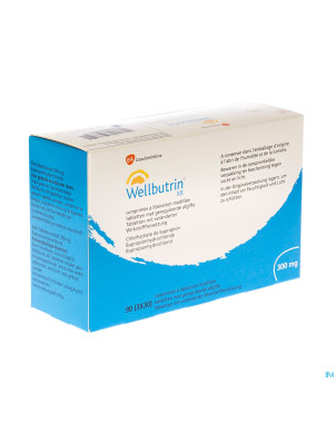 Wellbutrin xr 300 mg tabs 90 x 300 mg