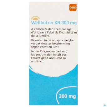 Wellbutrin xr 300 mg tabs 90 x 300 mg