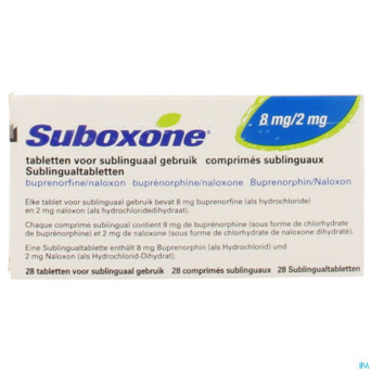Suboxone 8mg/2,0mg tabl subl 28