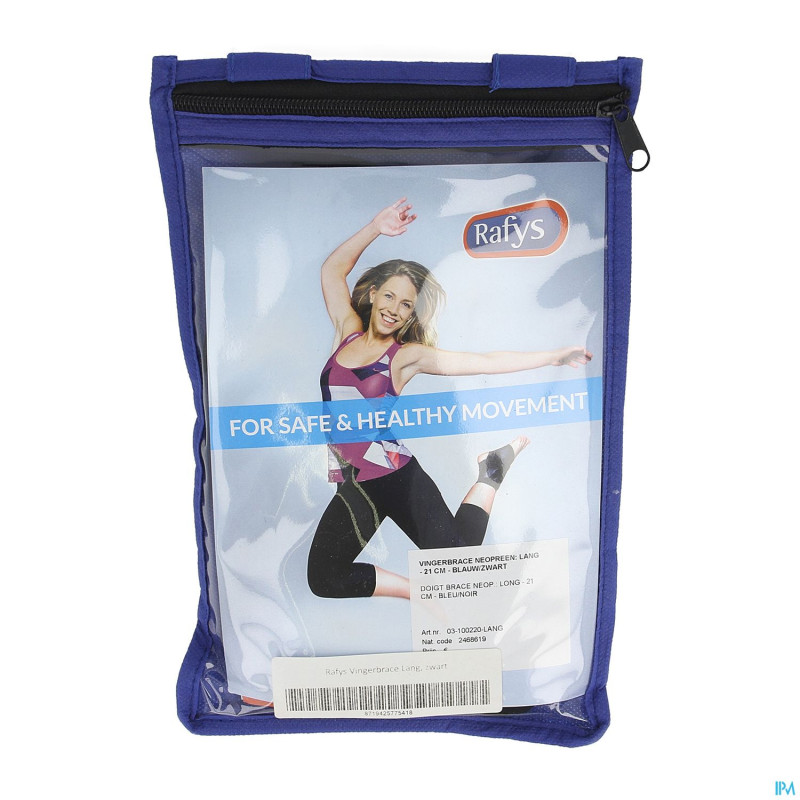 Rafys doigt brace neop. bleu long 21,0cm 220