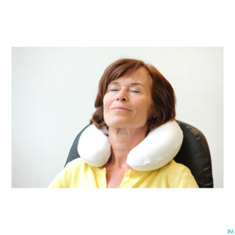 Adhome coussin voyage visco 50 + housse velous