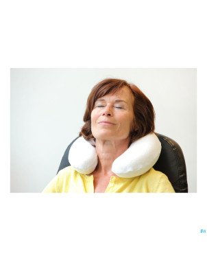 Adhome coussin voyage visco 50 + housse velous