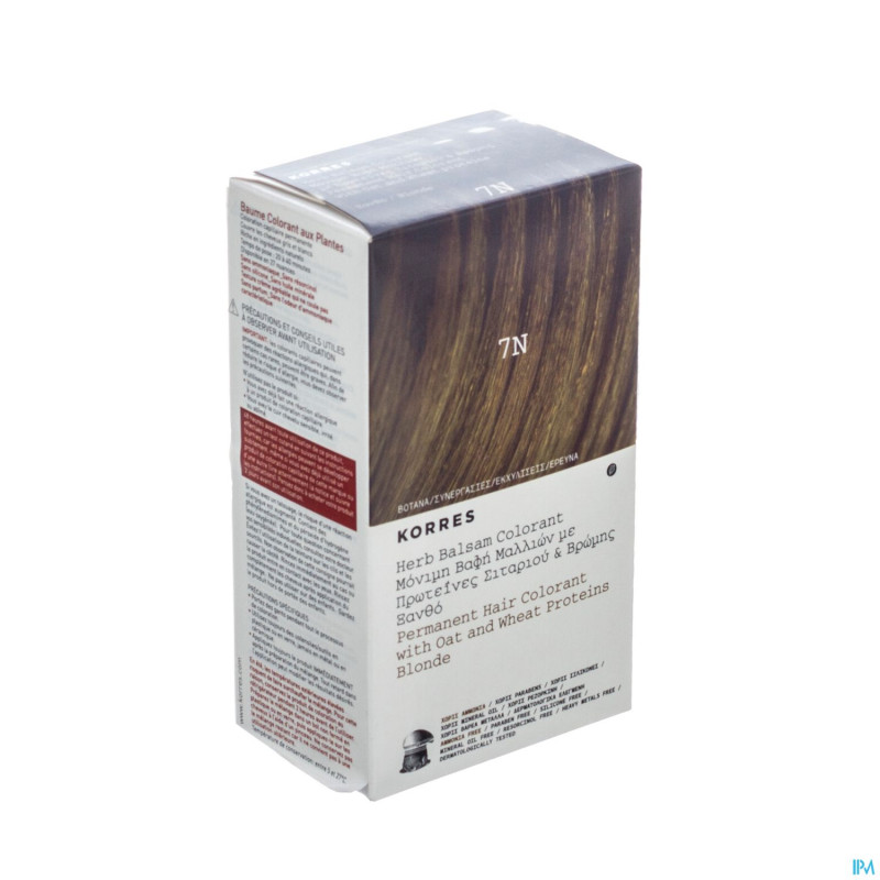 Korres kh baume colorant 7n blonde herb