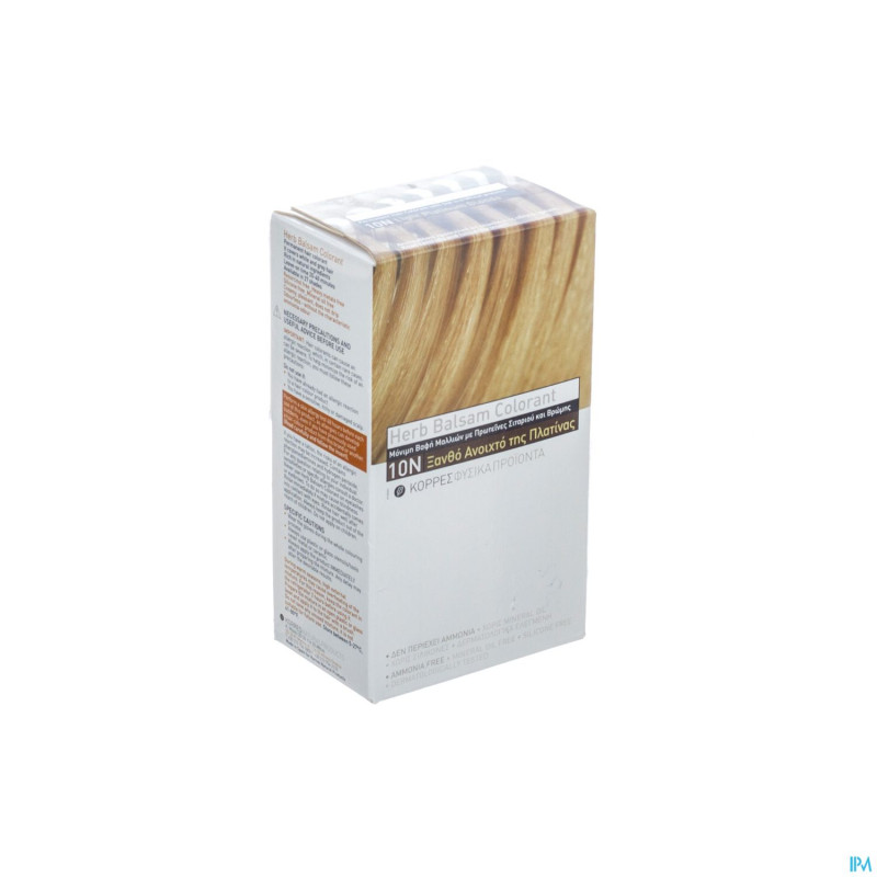 Korres kh baume colorant 10n light platinum