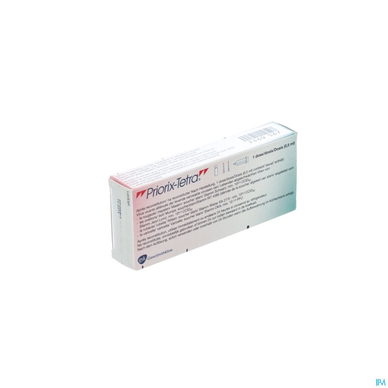 Priorix-tetra 1 dos inj 0,5 ml