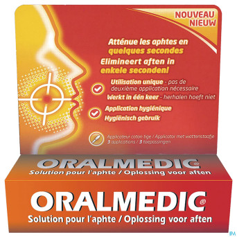 Oralmedic contre aphtes applicateur 3