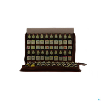 Bach flower remedie set complet boite cuir 40x20ml