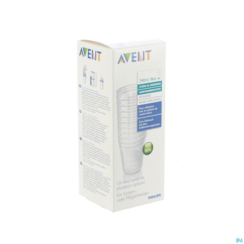 Avent via rechanges disposable pot 10x240ml