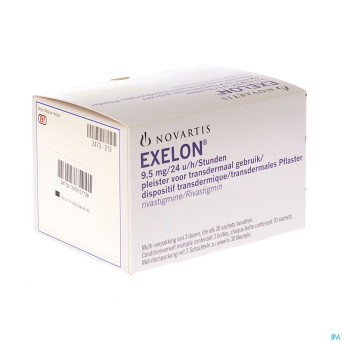Exelon 9,5mg/24h emplatre transdermal 90