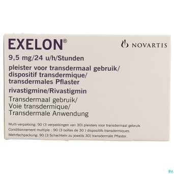 Exelon 9,5mg/24h emplatre transdermal 90