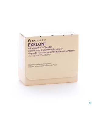 Exelon 4,6mg/24h emplatre transdermal 30