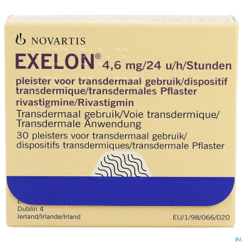 Exelon 4,6mg/24h emplatre transdermal 30