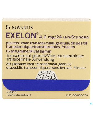 Exelon 4,6mg/24h emplatre transdermal 30