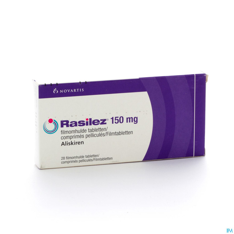 Rasilez 150mg tabl enrob-omhulde tabl 28 x 150 mg