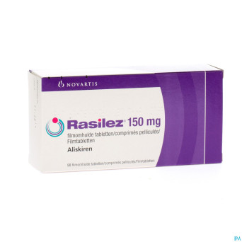 Rasilez 150mg tabl enrob-omhulde tabl 98 x 150 mg