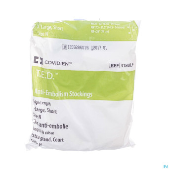 Kendall bas a/thrombo embol.cuisse court xl+ 1pair