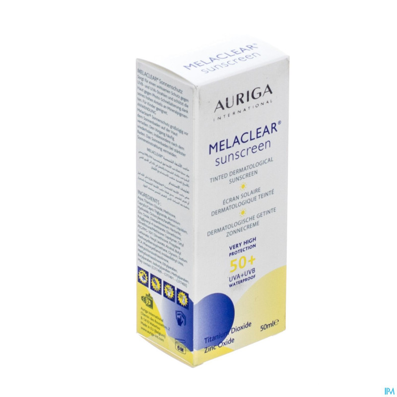 Auriga melaclear ecran solaire dermato ip50   50ml