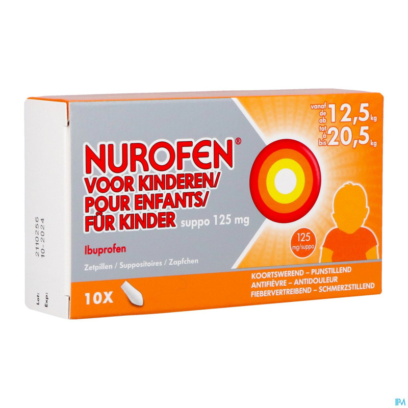 Nurofen enfant 125mg suppo 10x125mg