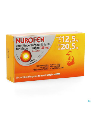 Nurofen enfant 125mg suppo 10x125mg