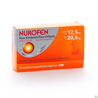 Nurofen enfant 125mg suppo 10x125mg