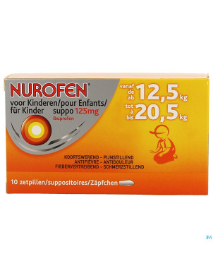 Nurofen enfant 125mg suppo 10x125mg