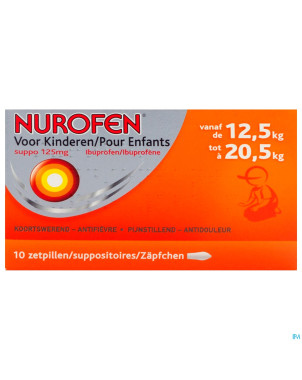 Nurofen enfant 125mg suppo 10x125mg