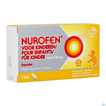 Nurofen enfant  60mg suppo  10x60mg
