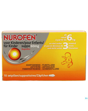 Nurofen enfant  60mg suppo  10x60mg